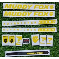 Decal Muddy Fox bicycle sticker