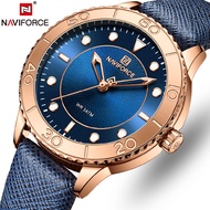NAVIFORCE New Design Ladies Wrist Watch Fashion Women Dress Watch High Quality Casual Clock Waterproof Female Leather Watch