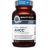 Premium Kinoko Platinum AHCC Supplement – 750mg of AHCC per Capsule – Supports Immune Health Liver F