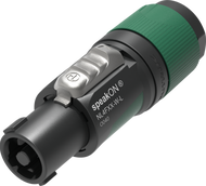 Jack speakon 4 - Jack Speakon 4 pin - Neutrik - Model NL4FXX-W-L - Made in Liechtenstein - Jack spea