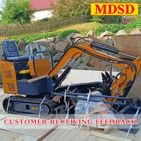 1.2 Ton Mini Excavator DDP Shipping Micro Digger Hydraulic Full Accessories Agricultural Mini Excava