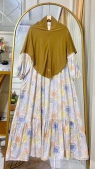 Oneset Gamis Kerudung Wanita Terbaru Gamis Hijab Wanita Terlaris Masa kini