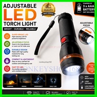 Led Tourch Light Plastic /  Battery 3x AAA ( Not Included ) / 1PCS