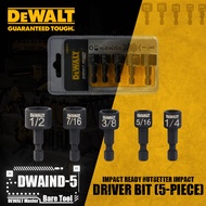 DEWALT DWAIND-5 Impact Ready Nutsetter Impact Driver Bit 5-Piece Power Tool Accessories