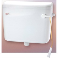 Techplas Cistern Pull Handle Lift Up Valve 9 Liter Level Cistern Toilet Cistern Set Tandas Kotak Jam