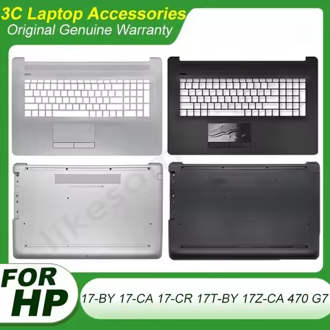 For HP Pavilion 17-BY 17-CA 17-CR 17Q-CS 17Z-CA 470 G7 Laptop Palmrest Bottom Case Upper Lower Cover