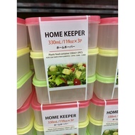 Daiso Food Container 3pcs 330ml Plastic Food Storage