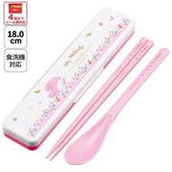 日本製✿ Skater Sanrio My Melody ✿  筷子 + 湯匙+ 餐具收納盒 餐具套裝