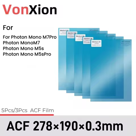 Vonxion ACF Release Film 278x190x0.3mm For ANYCUBIC Photon Mono M7 Pro M7 M5s LCD SLA DLP UV Resin 3