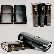 Leather Journal Cover A6 & Handmade TrifoldA7 – Custom Genuine Leather Journal