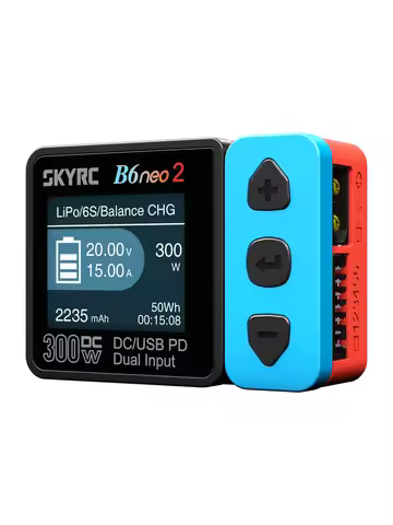 NEW SKYRC B6neo 2 Smart Charger Multi-Function Smart Charger DC 300W PD 80W LiPo/LiFe/Lilon/LiHV/NiM