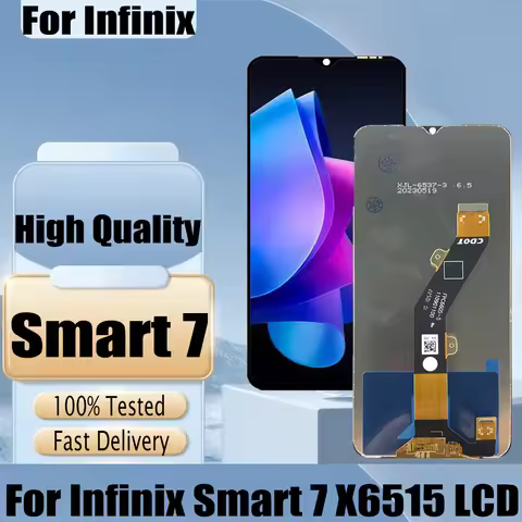 Original For Infinix Smart 7 LCD X6515 LCD Display Touch Screen Digitizer Assembly For Infinix Smart