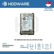 HP 450GB 6G SAS 10K 2.5in DP ENT SC HDD // 653956-001 // 652572-B21 // EG0450FCVBH // 693569-002