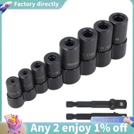 70500 Tap Socket Set 8 Pcs- Use with 1/4"& 3/8" Drive, Fits  Standard Taps(1/2"& 1/8" NPT, Up to 12m