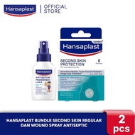 Hansaplast Bundle Second Skin Regular and Wound Spray Antiseptic