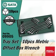 SATA Hand Tools 09905 Tray Set - 10 pcs Metric Offset Box Wrench