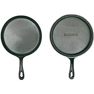 Authchef Iron Griddle Cast Pan with Easy-Grip Handle, 25CM