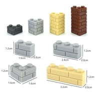 Small Particle Building Blocks Castle Building MOC Compatible 15533 98283 Spare Parts Wall Brick Wal