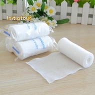 [Initiatour-t] 4.5m Length Gauze Roll Bandage Sterile Stretch Medical Tape First Aid Wound Care
