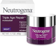 Neutrogena Triple Age Repair Night Cream, 1.7oz Jar, Anti-Aging Face Cream, Face Moisturizer For Wom
