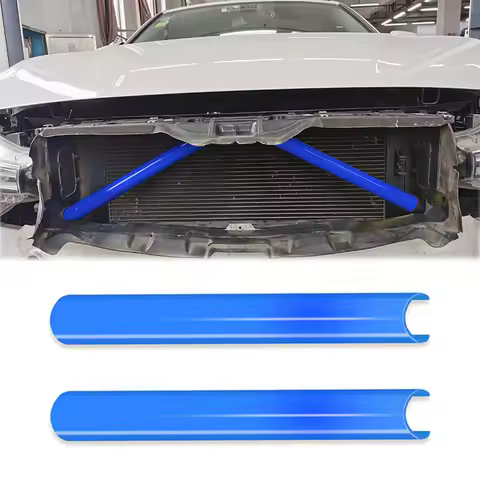 2Pcs Blue Bumper Grille Trim Strips Support Bar Racing Style For BMW F30 F31 F32 F33 F34 F35 F36 G20