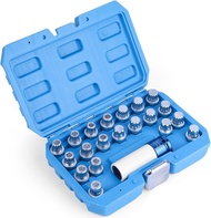 BELEY 21pcs Wheel Lock Key Removal Kit Compatible with BMW andSeries Wheel Anti-Theft Lock Lug Nuts 