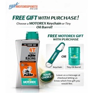 MOTOREX【Free GIFT】KTM Racing 20W60 4T SAE Fully Synthentic 1L 1Litre Motor oil 4 Stroke Engine Oil M