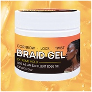 Extreme Hold Braiding Gel，Braid Gel for Twists, Locs, Cornrows - Anti Frizz, High Shine, Flake-Free,