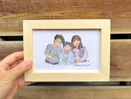 色鉛筆似顏繪 / 3人 / 客製人像畫