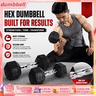 15~50LBS Hex Dumbbell Set Rubberized Hexagon Dumbbells With Metal Handle Fitness Products