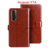 For Huawei Y7A Case Flip Wallet PU Leather Back Cover Huawei Y7A 2020 HuaweiY7A Stand Holder Phone Case