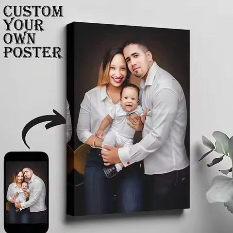 1Pc big size custom poster ，Personalized canvas wall atr,Personalized Canvas Painting,customized gif