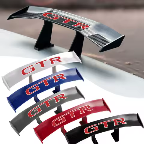 Carbon Fiber Car Mini Rear Spoiler Mini Small Wing Model Decoration for Nissan GTR GT-R NISMO Teana 