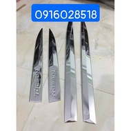 Bộ 4 Nẹp Sườn Nẹp Hông xe Hyundai Tucson 2019 2020 INOX xịn bóng đẹp loại bền