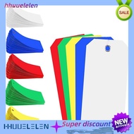 [hhuuelelen]500 Pieces 4 3/4Inch X 2 3/8Inch Plastic Shipping Tags Colorful Blank Labeling Tags Wate