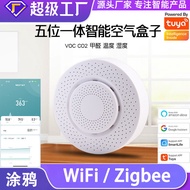 Graffiti WiFi Smart Air Box ZigBee Formaldehyde VOC Temperature Humidity CO2 Gas Detector PM2.5