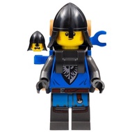 Original Lego Castle - Black Falcon (Male, Black Neck Protector, Backpack) 10305 Minifigure new