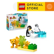 LEGO DUPLO Town 10442 Wild Animal Families: Penguins & Lions (10 Pieces)