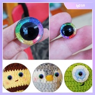 LG01I9 6pcs/3pairs with Washer Eyes Crafts Eyes Plastic 9mm-30mm Puppet Crystal Eyes High Quality Stuffed Toys Parts DIY Doll Accessories