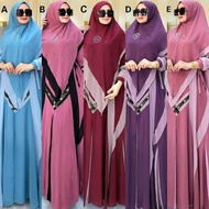 Aqifa Syari By Hk Gamis Syari Terbaru Baju Syari Original Set Syari