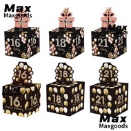 MAXG Cash Pull Gift Boxs, 16th 18th 21st Paper Birthday Money Box,  Happy Birthday Birthday  Creativ