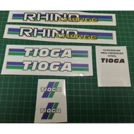 BMX Tioga Rhino Charge Decals Transparent Printed Sticker