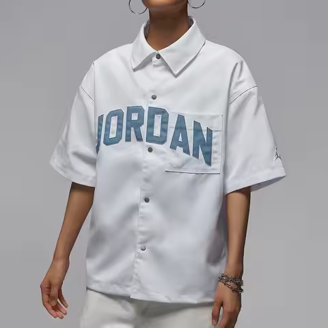 Nike genuine JORDAN Women's Twill Durable Casual Sport Shirt HQ9200-101