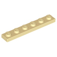 Lego 3666 Plate 1 x 6 tan