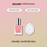 [BEAUBIT] glow cocktail oil blush + more mini cloud sponge = cloudy cocktail duo
