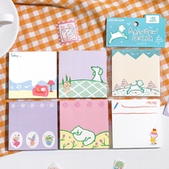 Cdaily|French Graffiti Note Pad Rainbow Sonata Note Cute Student Memo Punch Card Message Note Pad Ha