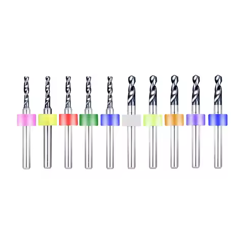 Carbide Precision Drill Bit Mini Twist Drill Bit CNC Lathe Metal Drill Bit 0.1mm-2.0mm PCB Drill Bit