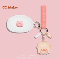 For Anker Soundcore Space A40 Protective Case Cute Piggy Creative Astronaut Keychain Pendant Soundco