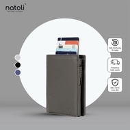 RFID wallet – leather bifold card holder, waterproof smart design for women and men NATOLI Ryder Wal