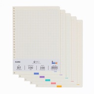 Caro notebook insert 5 colors 6x6mm size A5/B5 Klong_100 sheets